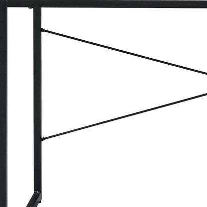 47" Antiqued White and Black Writing Desk HomeRoots