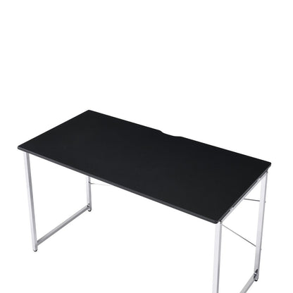 47" Black and Silver Writing Desk HomeRoots