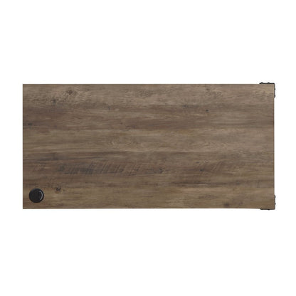 48" Brown and Black L Shape Writing Desk HomeRoots