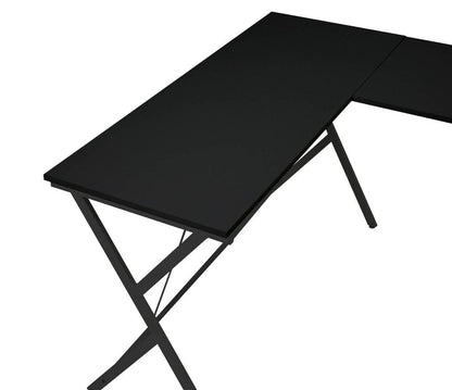 62" Black L Shape Computer Desk HomeRoots