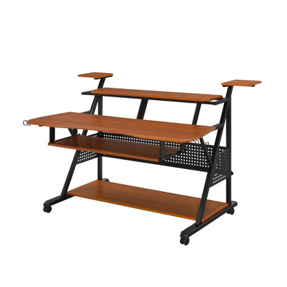 67" Brown and Black Music Desk HomeRoots