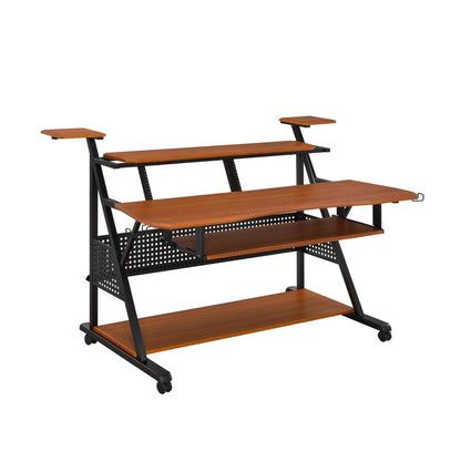 67" Brown and Black Music Desk HomeRoots