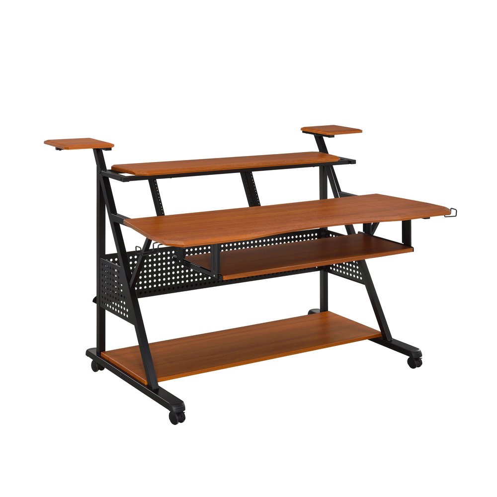 67" Brown and Black Music Desk HomeRoots