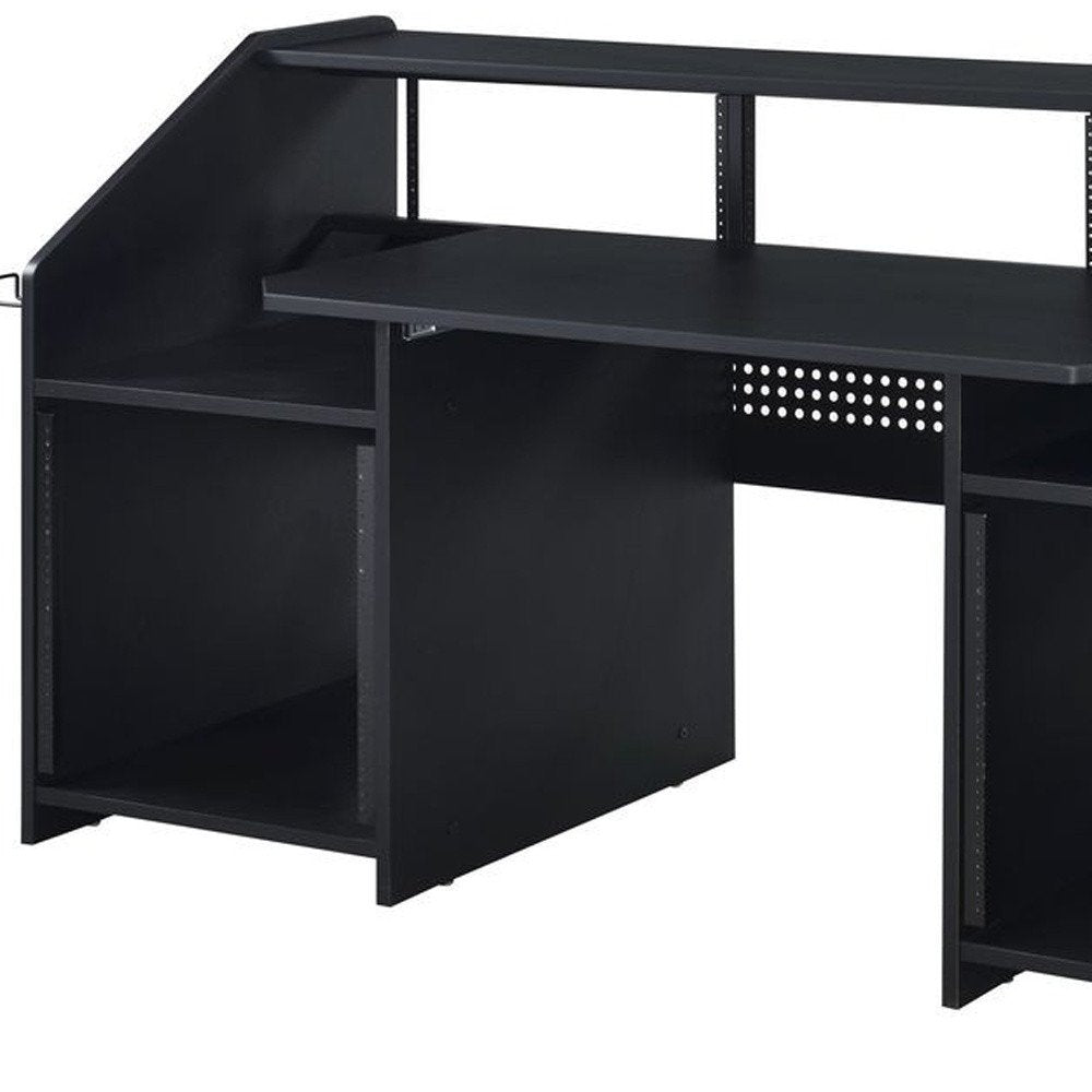 71" Black Music Desk — view 2