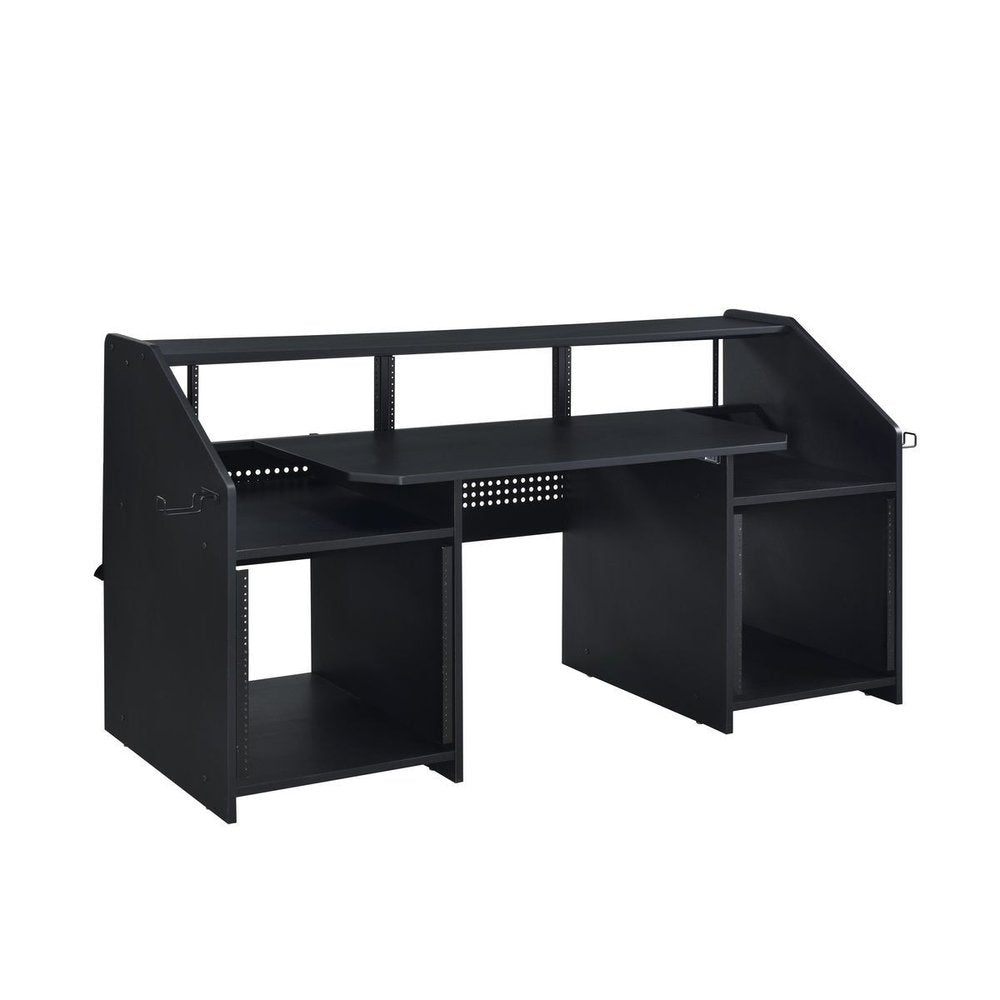 71" Black Music Desk — view 3