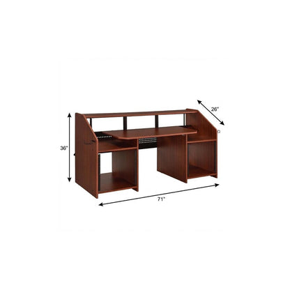 71" Brown Music Desk HomeRoots