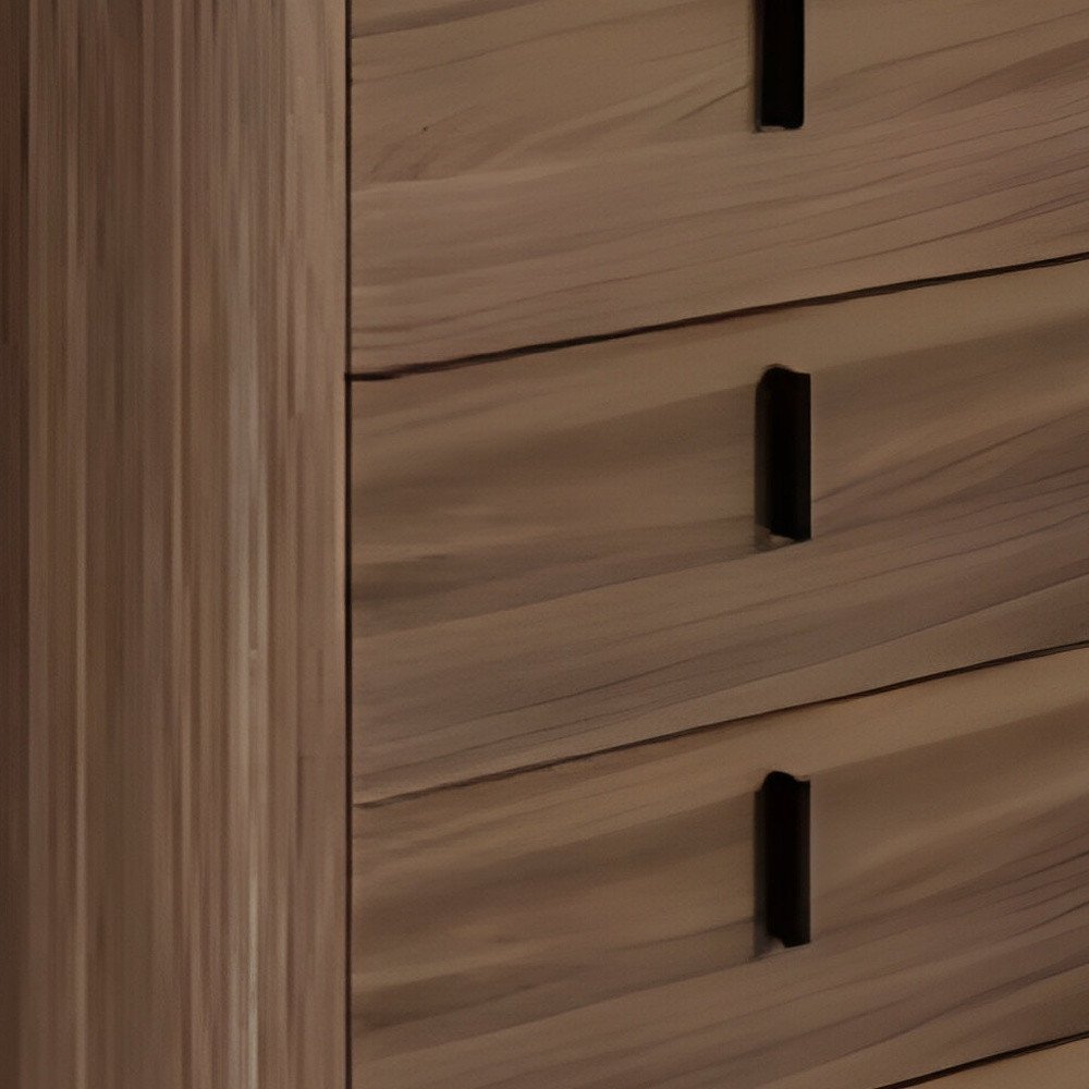 28" Black And White Wood Five Drawer Dresser HomeRoots