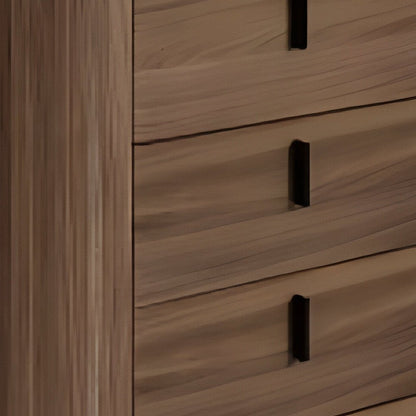 28" Black And White Wood Five Drawer Dresser HomeRoots