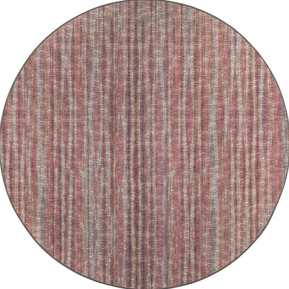 10' Pink Round Ombre Tufted Handmade Area Rug - 120.0" (L) x 168.0" (W) x 0.43" (H)