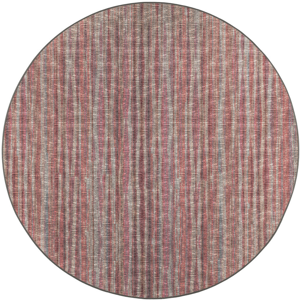 10' Pink Round Ombre Tufted Handmade Area Rug - 120.0" (L) x 168.0" (W) x 0.43" (H)