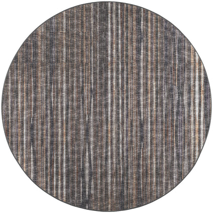 10' Brown Round Ombre Tufted Handmade Area Rug - 43" H x 120" W x 120" D