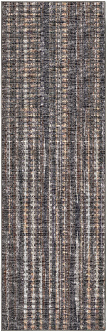 3' X 10' Brown Ombre Tufted Runner Rug