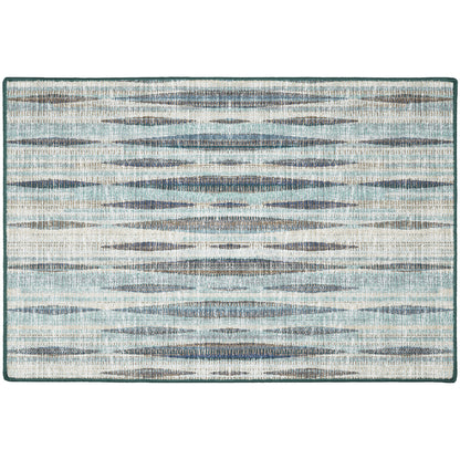 2' X 3' Blue Ombre Tufted Handmade Area Rug