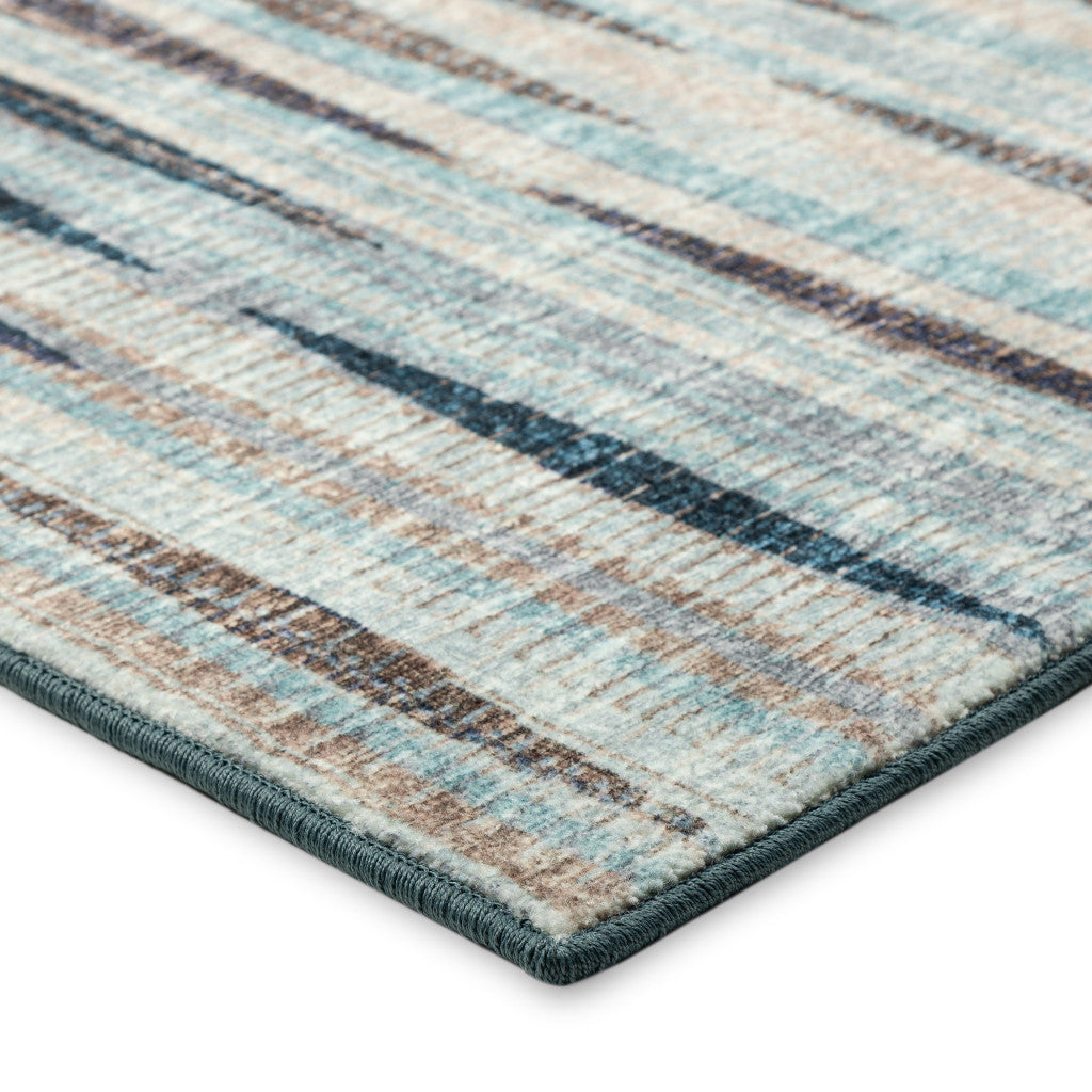 3' X 8' Blue Ombre Tufted Handmade Runner Rug