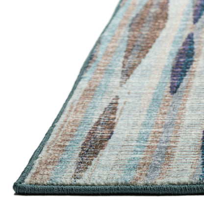 3' X 10' Blue Ombre Tufted Runner Rug