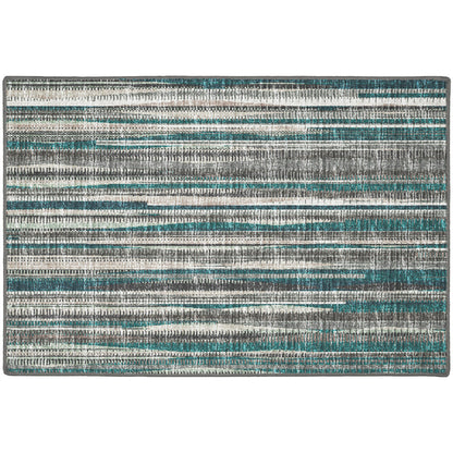 2' X 3' Blue Ombre Tufted Handmade Area Rug