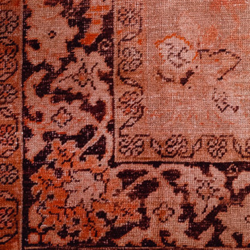 3' X 5' Red Oriental Distressed Non Skid Area Rug