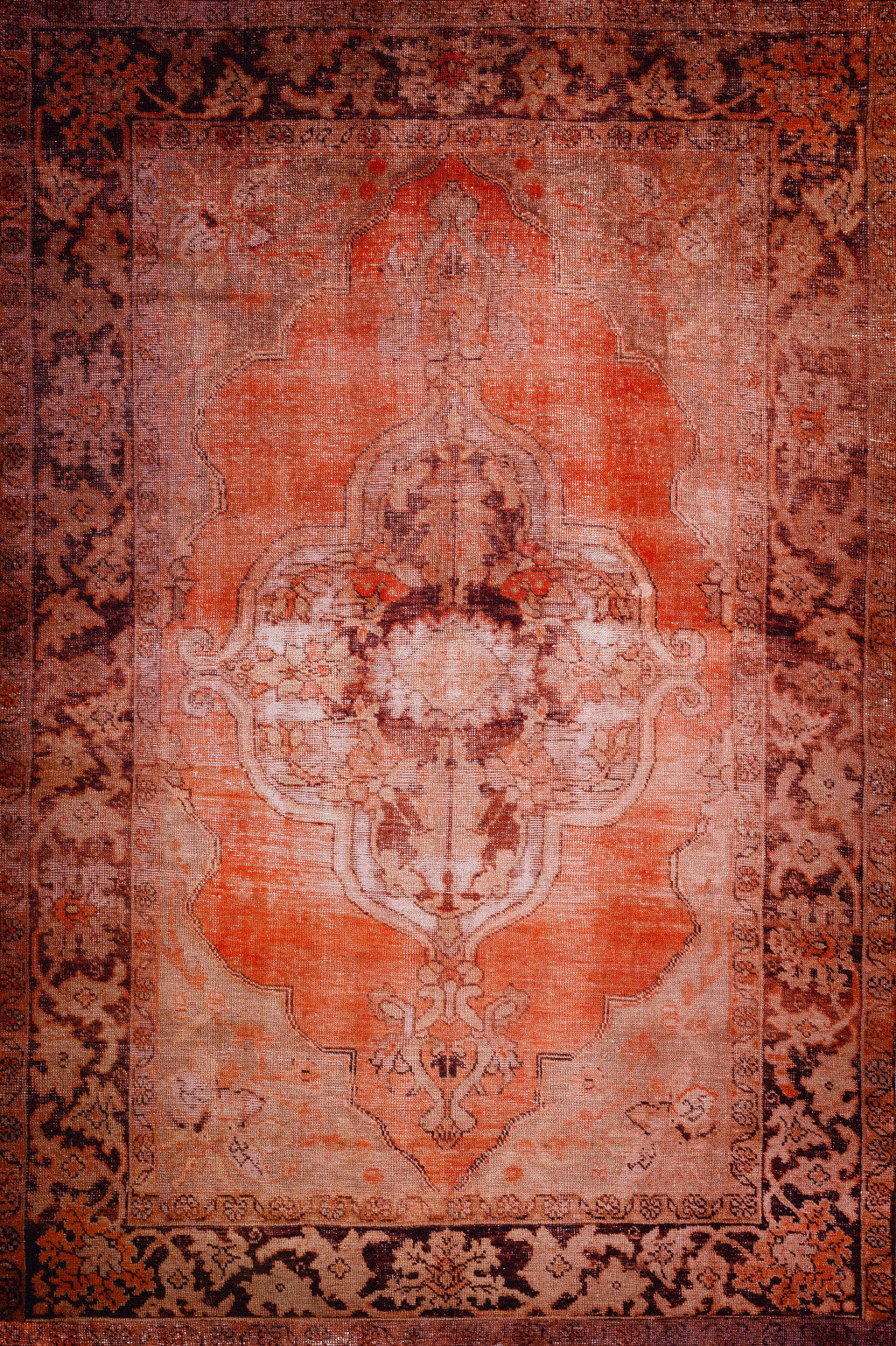 3' X 5' Red Oriental Distressed Non Skid Area Rug