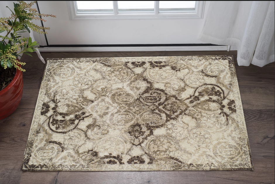 3' X 5' Brown Oriental Area Rug