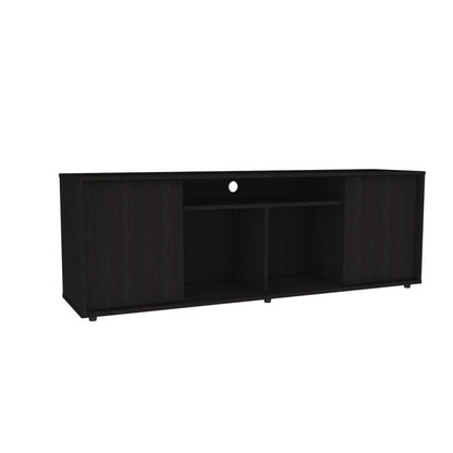 59" Black Open shelving TV Stand and Coffee Table HomeRoots