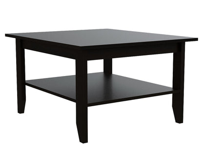 22" Brown and Black Open shelving Bar Cart and Coffee Table HomeRoots