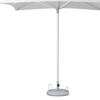 8' White Polyester Square Market Patio Umbrella - FurniFindUSA