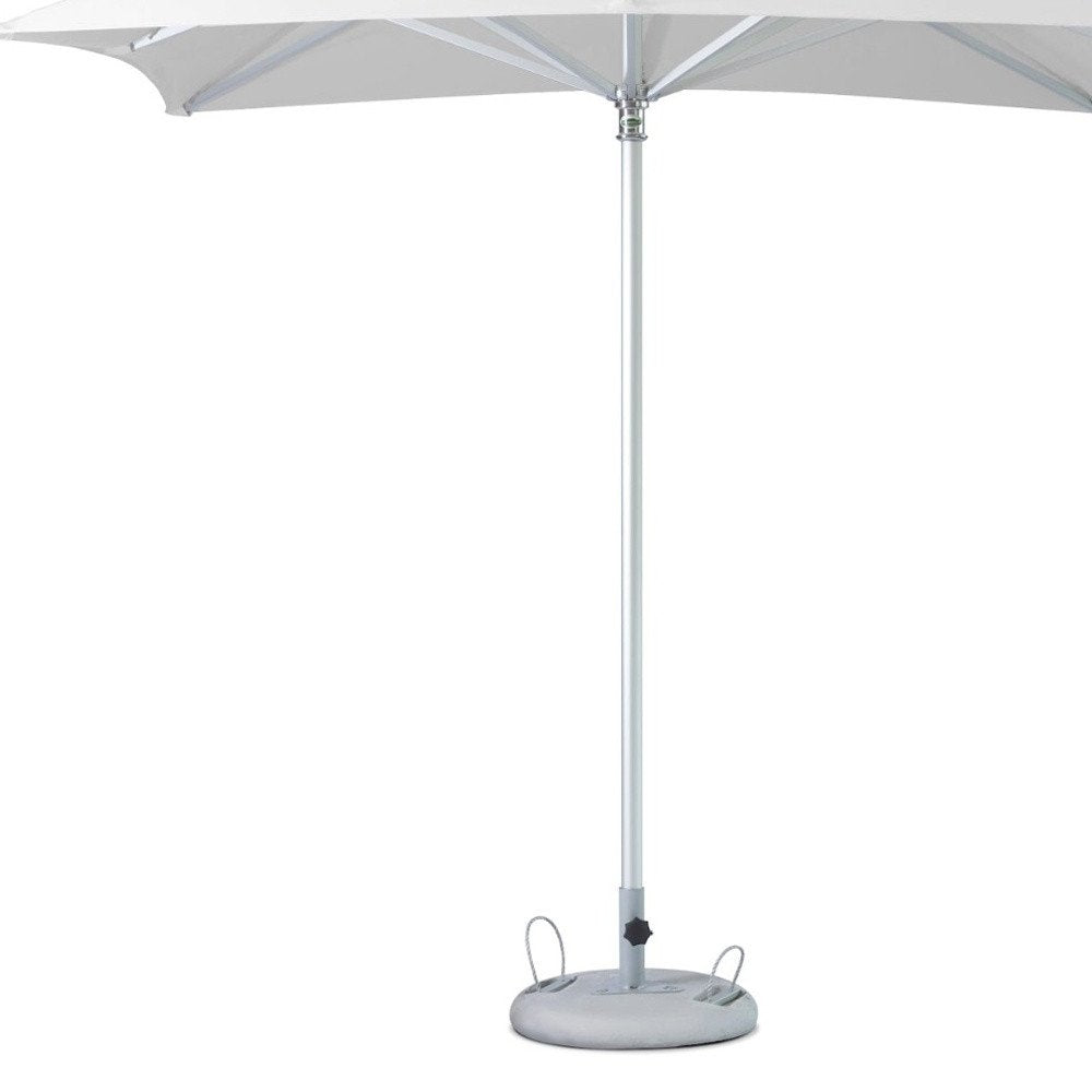 8' White Polyester Square Market Patio Umbrella HomeRoots