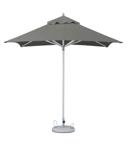 8' Charcoal Polyester Square Market Patio Umbrella HomeRoots