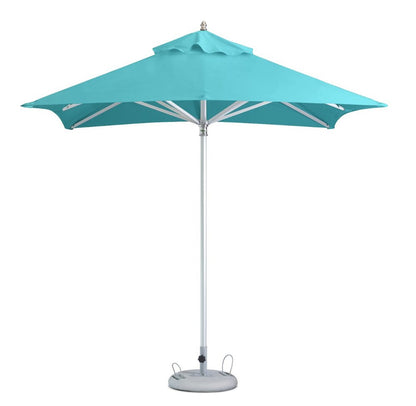 8' Aqua Polyester Square Market Patio Umbrella HomeRoots
