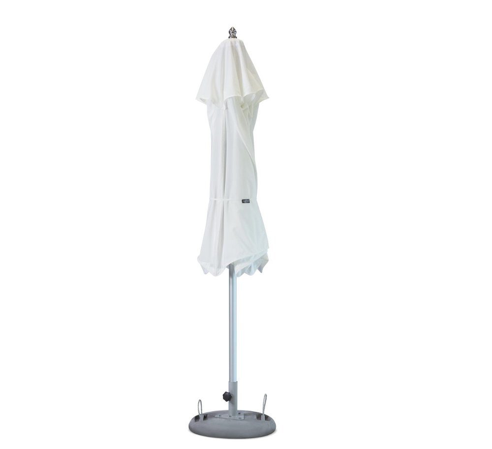 102" White Polyester Round Market Patio Umbrella HomeRoots