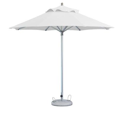 102" White Polyester Round Market Patio Umbrella HomeRoots