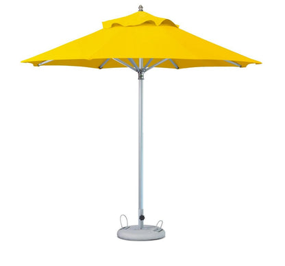 10' Yellow Polyester Round Market Patio Umbrella - FurniFindUSA