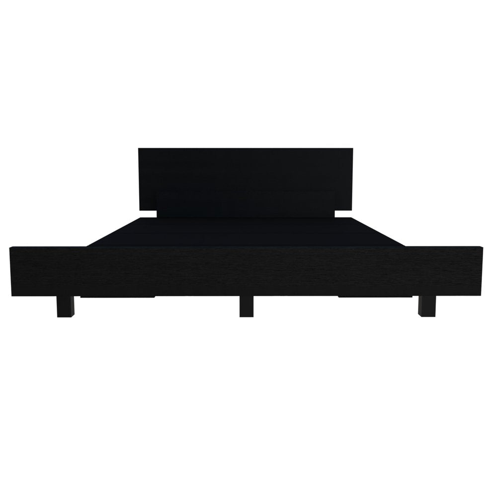 Smoky Black Wood Twin Bed Frame — view 8