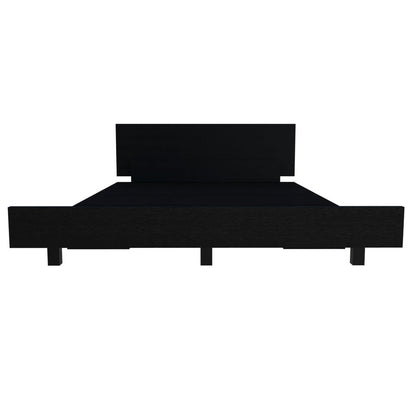 Smoky Black Wood Twin Bed Frame
