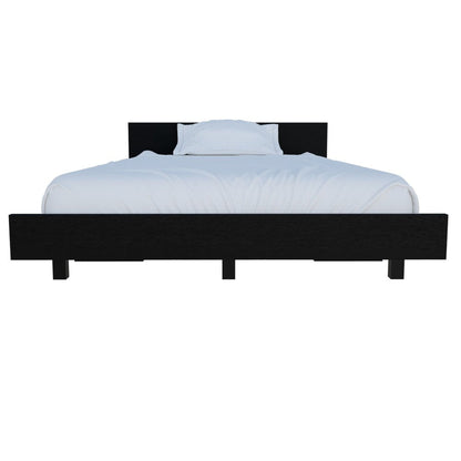 Smoky Black Wood Twin Bed Frame