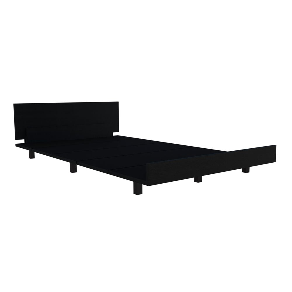 Smoky Black Wood Twin Bed Frame — view 10