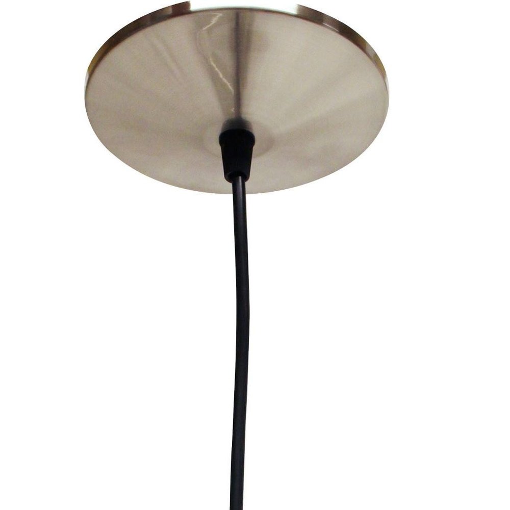 Brass Bulb Two Light Metal Chandelier — view 14