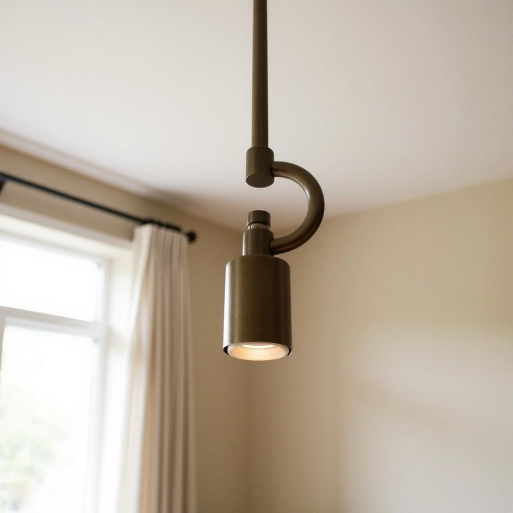 Brass Bulb Metal Chandelier — view 7