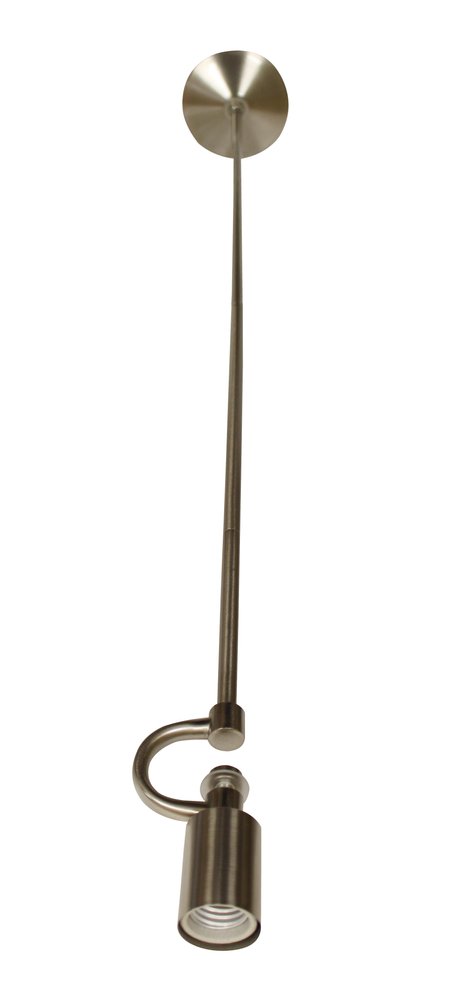 Nickel Bulb Metal Chandelier — view 2