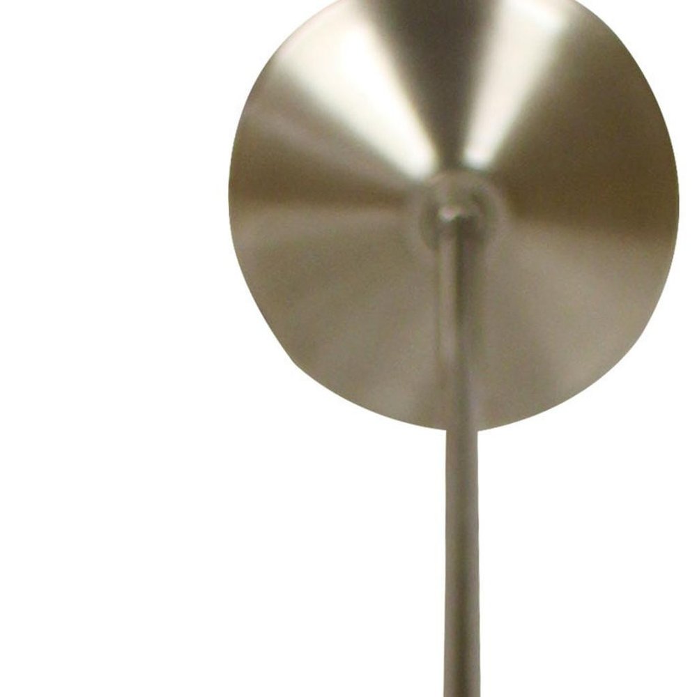 Nickel Bulb Metal Chandelier — view 6