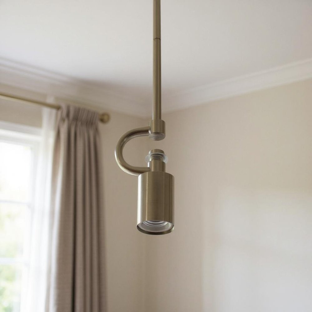 Nickel Bulb Metal Chandelier — view 4
