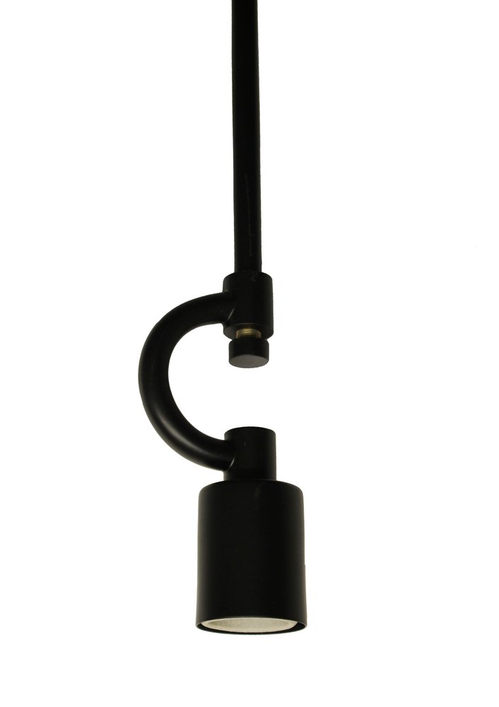 Black Bulb Metal Chandelier — view 1