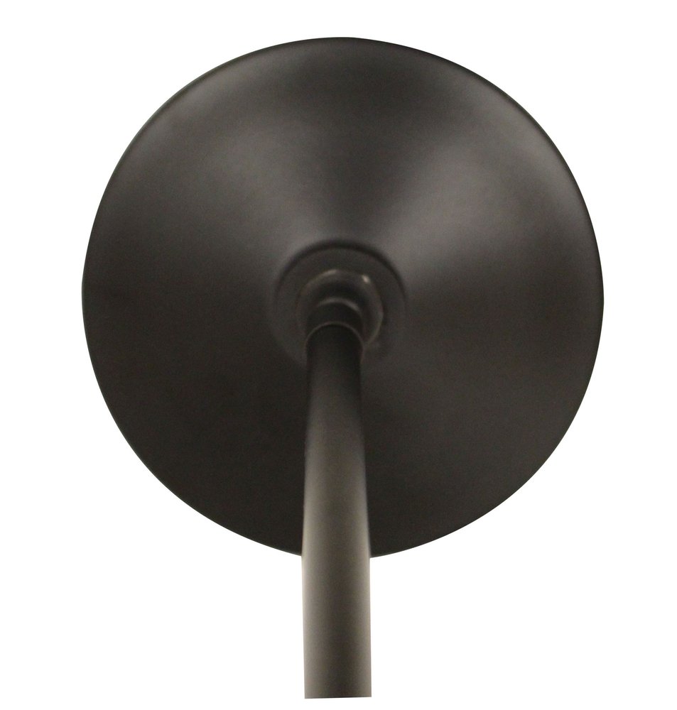 Black Bulb Metal Chandelier — view 3
