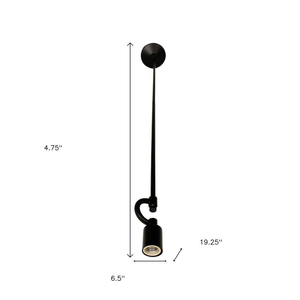Black Bulb Metal Chandelier — view 7