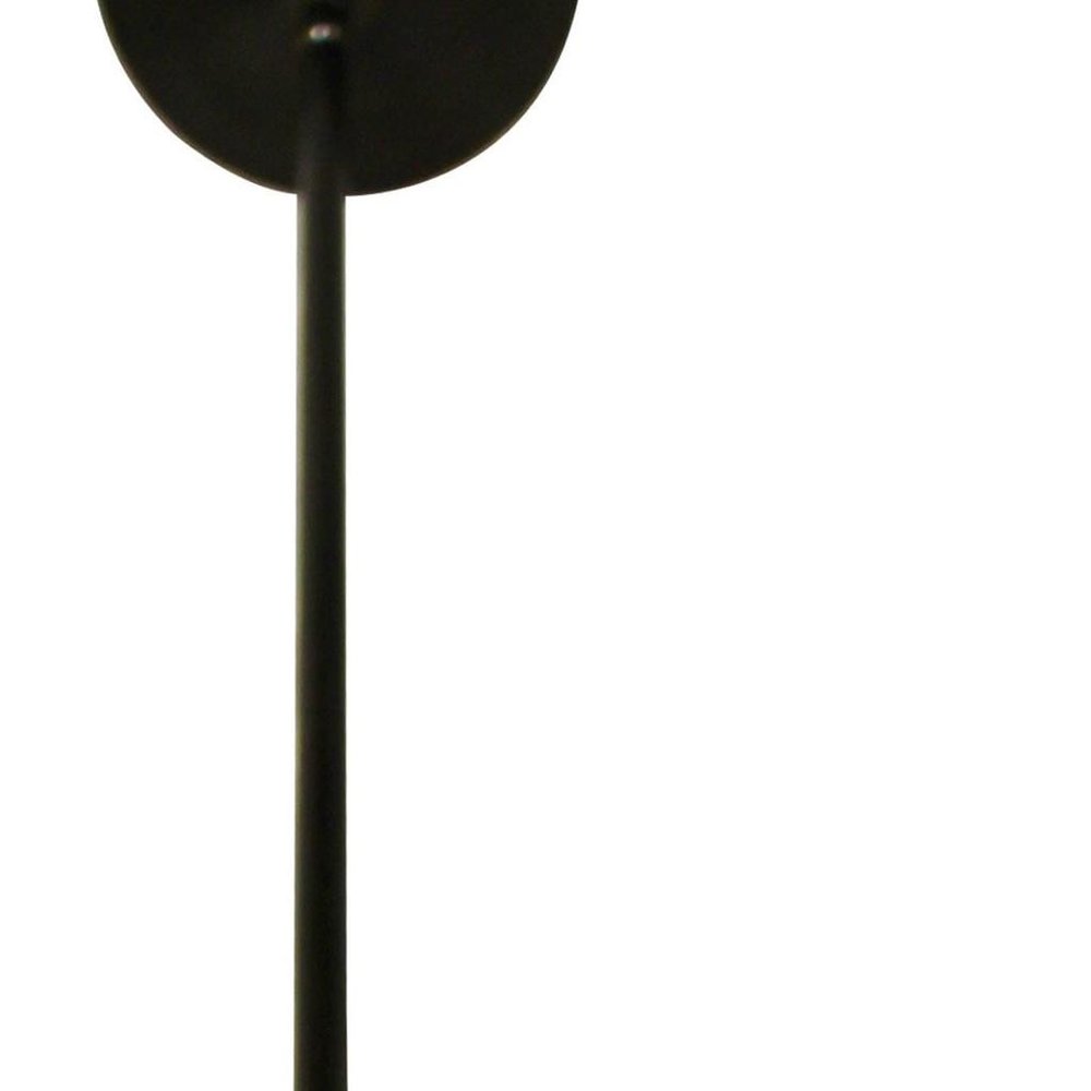 Bronze Bulb Three Light Metal Chandelier — view 5