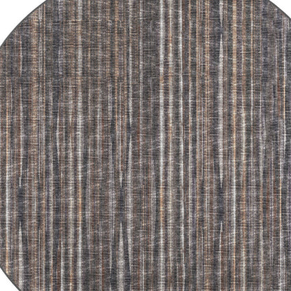 6' Brown Round Ombre Tufted Handmade Area Rug