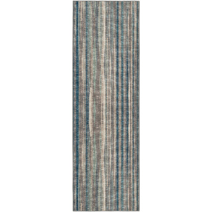 12' Brown and Beige Ombre Hand Tufted Runner Rug - 27.0" (L) x 48.0" (W) x 0.8" (H)