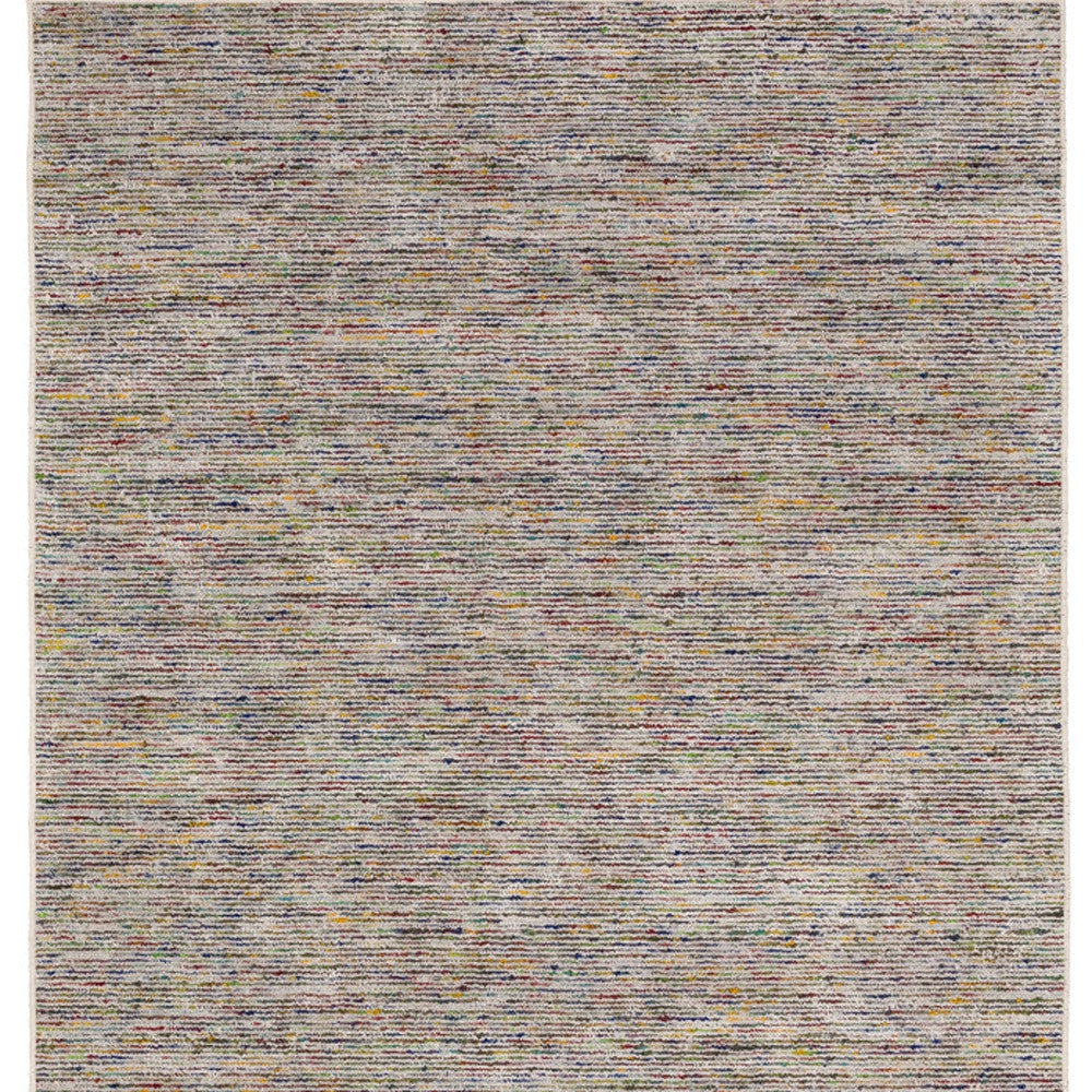 10' Grey Blue And Yellow Square Wool Hand Loomed Handmade Area Rug