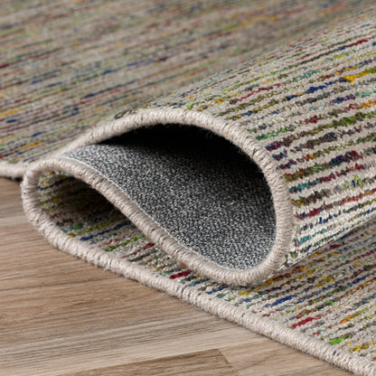 3' X 10' Multi-color Wool Hand Loomed Runner Rug