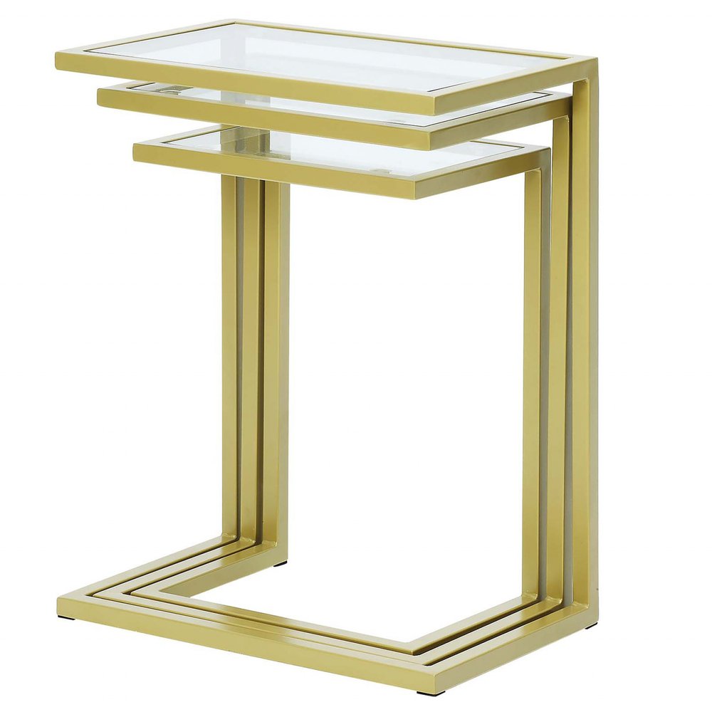 24" Chrome Glass Rectangular End Table HomeRoots